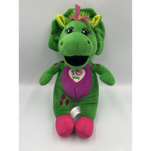 Baby Bop Singing Plush Barney Dinosaur Stuffed Animal I Love You 2017 Works SEE